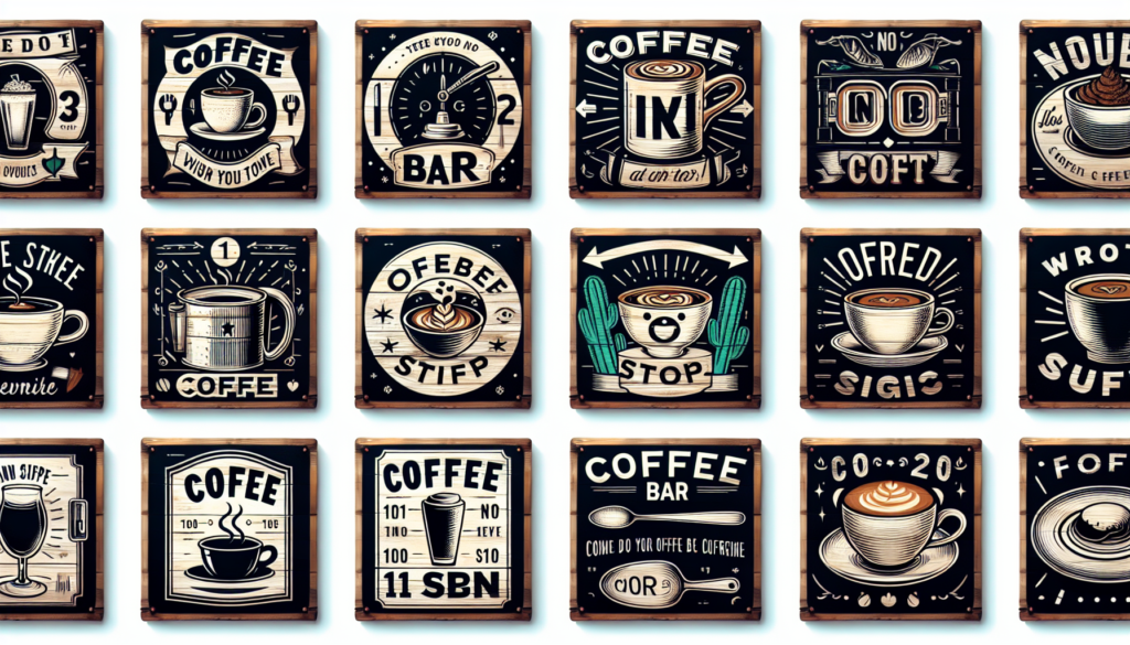 10 Creative Coffee Bar Signs