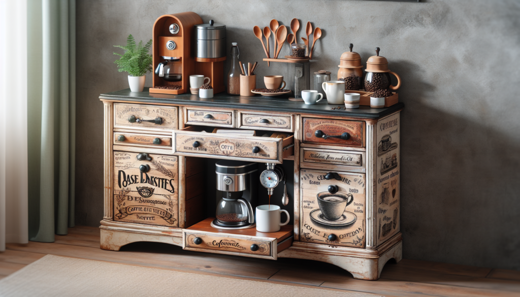 Transforming an Old Dresser into a Charming Coffee Bar