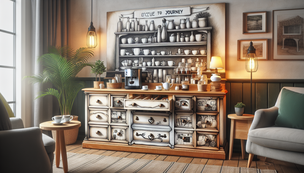 Transforming an Old Dresser into a Charming Coffee Bar