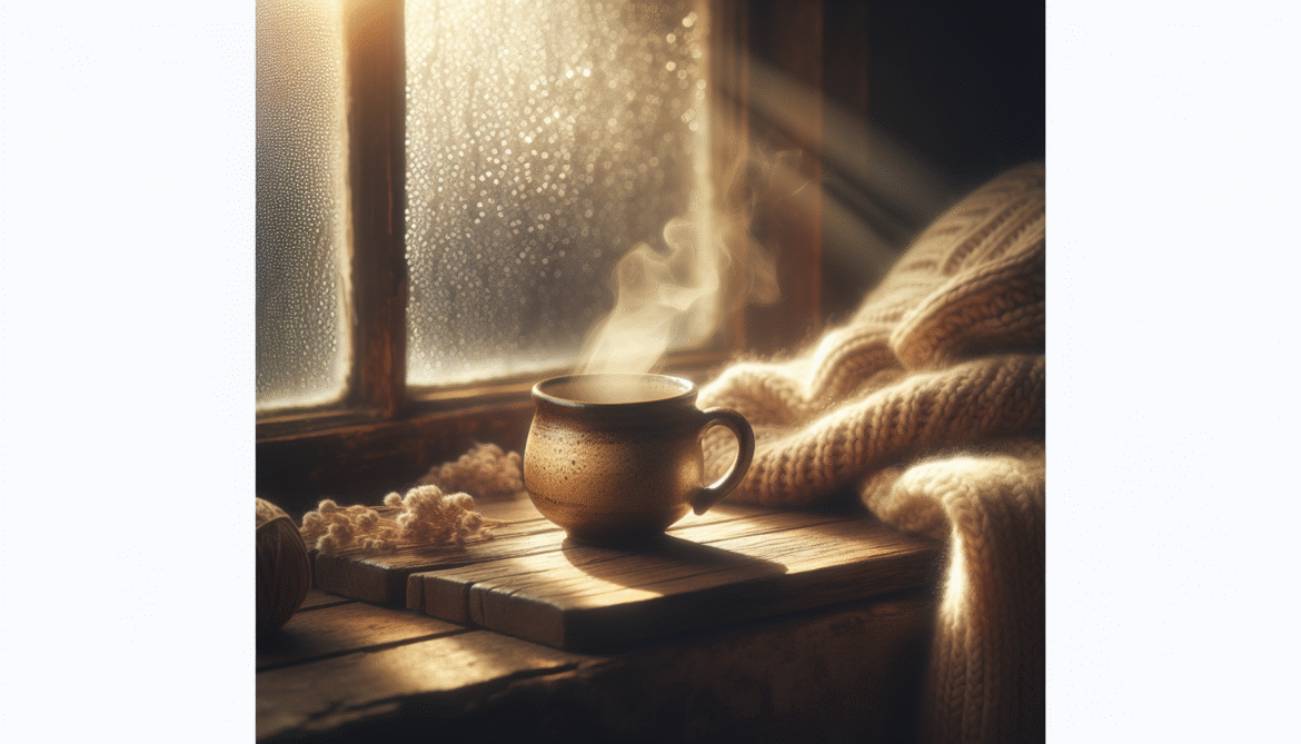 Cozy mug photo by the window
